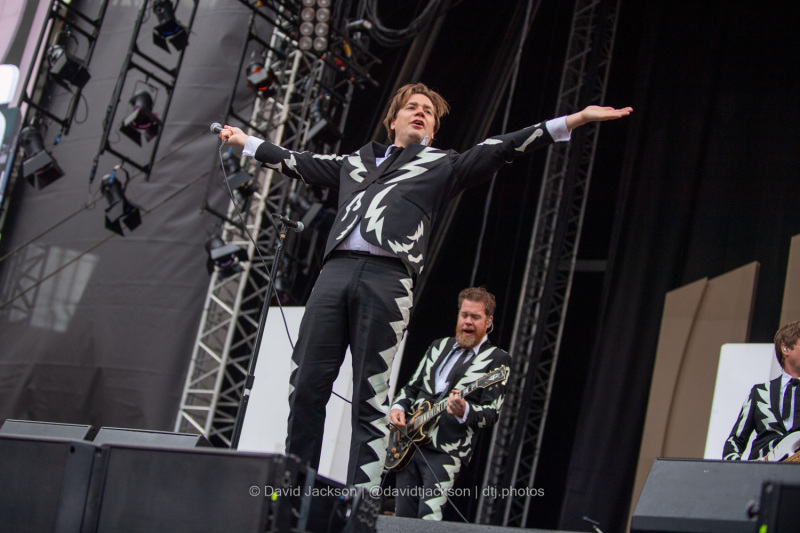 The Hives performing at the Coventry Building Society Arena in Coventry on Wednesday, May 31, 2023. Photo by David Jackson.