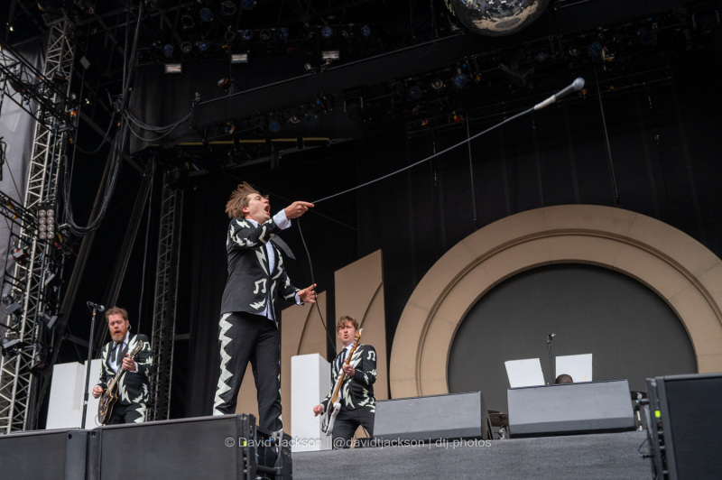 The Hives performing at the Coventry Building Society Arena in Coventry on Wednesday, May 31, 2023. Photo by David Jackson.