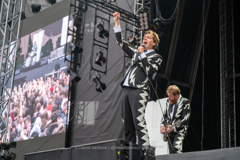 The Hives performing at the Coventry Building Society Arena in Coventry on Wednesday, May 31, 2023. Photo by David Jackson.
