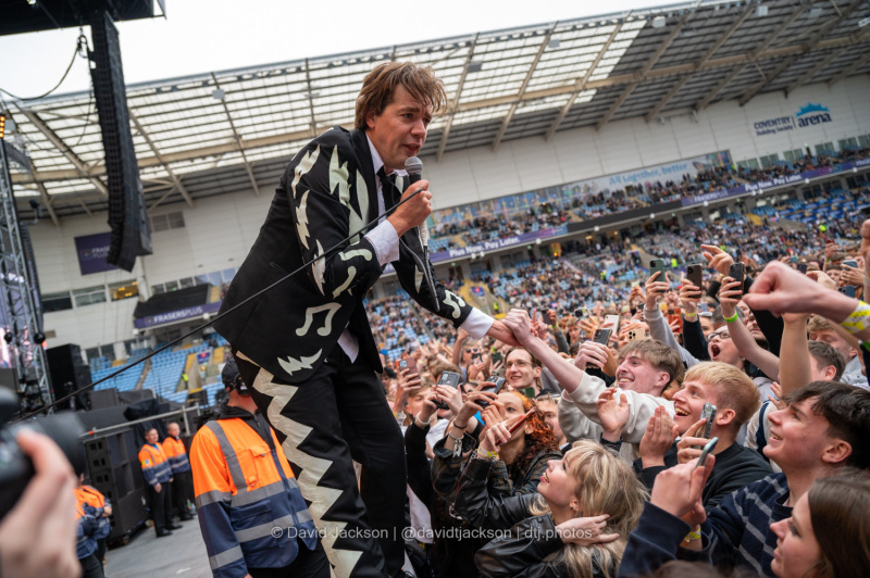 The Hives performing at the Coventry Building Society Arena in Coventry on Wednesday, May 31, 2023. Photo by David Jackson.