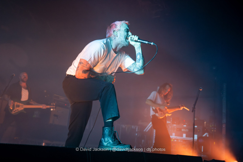 Idles on stage at the O2 Academy in Birmingham on Tuesday, December 3, 2024. Photo by David Jackson.