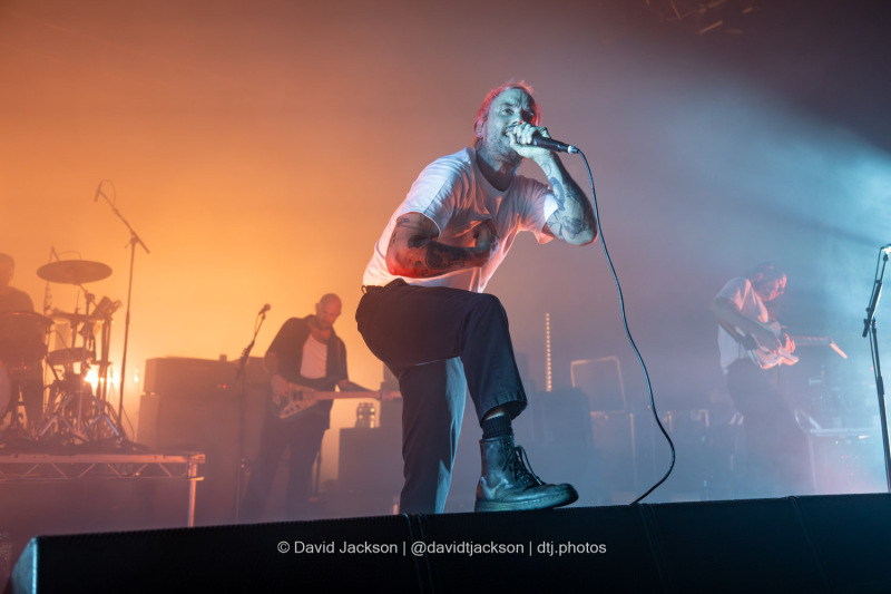 Idles on stage at the O2 Academy in Birmingham on Tuesday, December 3, 2024. Photo by David Jackson.
