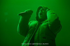 Kneecap on stage at the O2 Academy in Birmingham on Thursday, November 27, 2025. Photo by David Jackson.