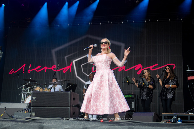 Altered Images on stage at Let’s Rock Northampton at Delapré Park on Saturday, June 15. Photo by David Jackson.