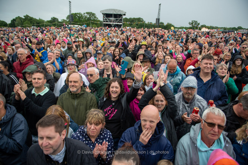 Fans watching acts perform at Let's Rock Northampton at Delapré Park on Saturday, June 15, 2024. Photo by David Jackson.