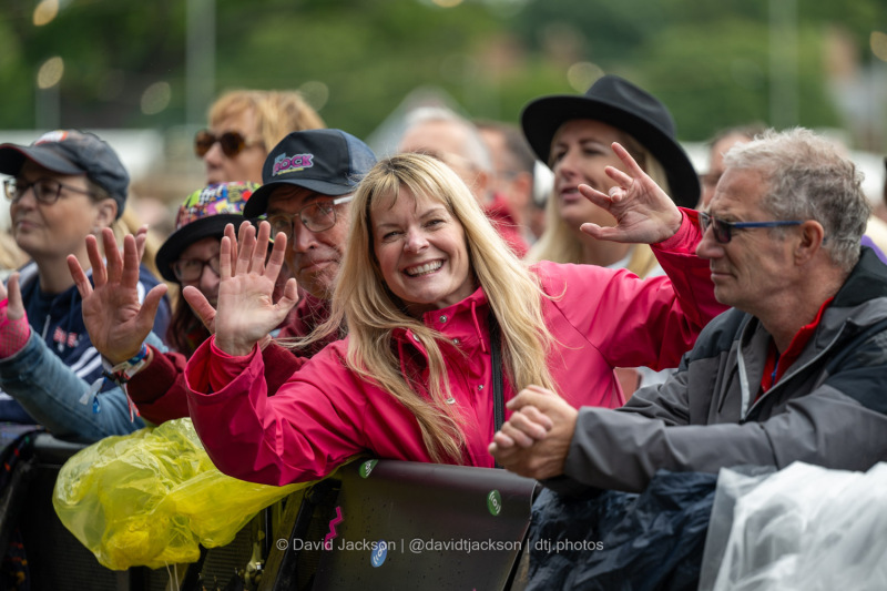 Fans watching acts perform at Let's Rock Northampton at Delapré Park on Saturday, June 15, 2024. Photo by David Jackson.