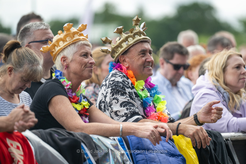 Fans watching acts perform at Let's Rock Northampton at Delapré Park on Saturday, June 15, 2024. Photo by David Jackson.