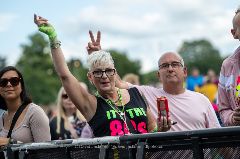 Fans watching acts perform at Let's Rock Northampton at Delapré Park on Saturday, June 15, 2024. Photo by David Jackson.