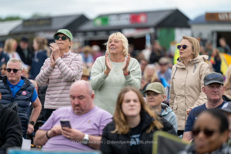 Fans watching acts perform at Let's Rock Northampton at Delapré Park on Saturday, June 15, 2024. Photo by David Jackson.