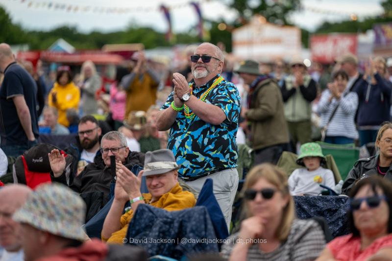 Fans watching acts perform at Let's Rock Northampton at Delapré Park on Saturday, June 15, 2024. Photo by David Jackson.