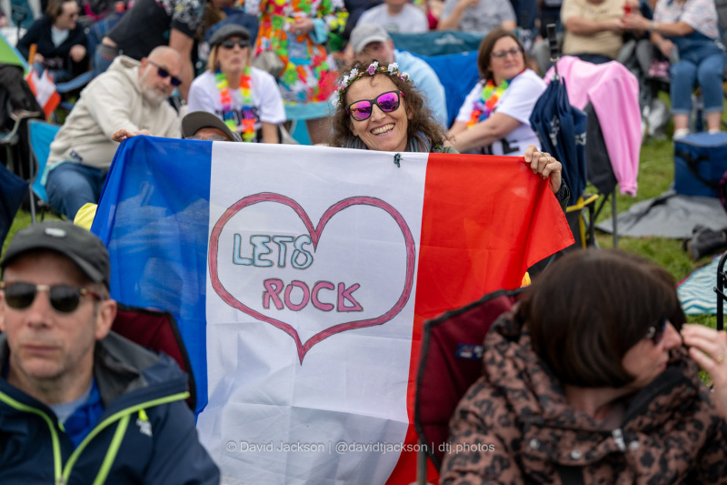 Fans watching acts perform at Let's Rock Northampton at Delapré Park on Saturday, June 15, 2024. Photo by David Jackson.
