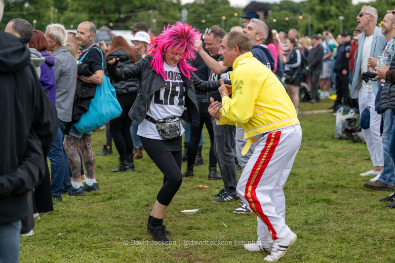 Fans watching acts perform at Let's Rock Northampton at Delapré Park on Saturday, June 15, 2024. Photo by David Jackson.