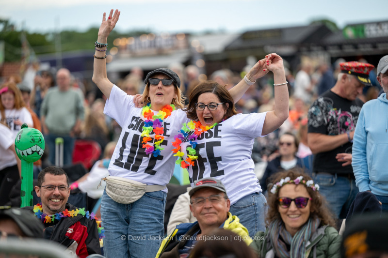 Fans watching acts perform at Let's Rock Northampton at Delapré Park on Saturday, June 15, 2024. Photo by David Jackson.