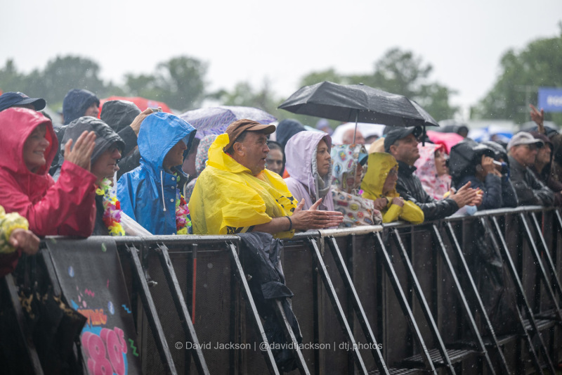 Fans watching acts perform at Let's Rock Northampton at Delapré Park on Saturday, June 15, 2024. Photo by David Jackson.