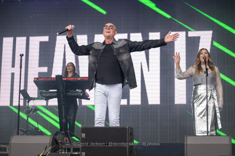 Heaven 17 on stage at Let’s Rock Northampton at Delapré Park on Saturday, June 15, 2024. Photo by David Jackson.