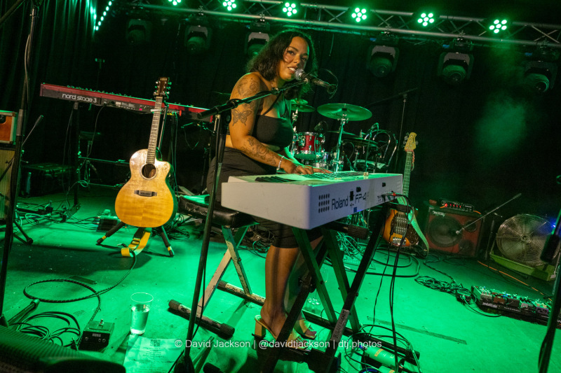 Afriene on stage at The Black Prince in Northampton on Thursday, August 15, 2024.