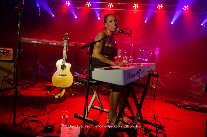 Afriene on stage at The Black Prince in Northampton on Thursday, August 15, 2024.
