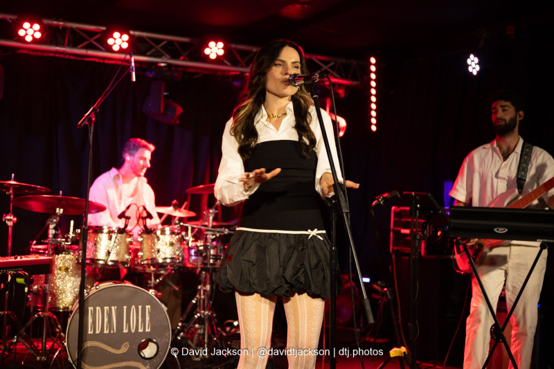 Eden Lole on stage at The Black Prince in Northampton on Saturday, April 26, 2025. Photo by David Jackson.