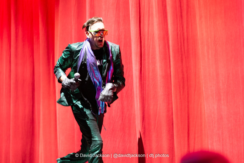 Loserville host Jon Carnage on stage at the bp pulse LIVE arena in Birmingham on Thursday, March 13, 2025. Photo by David Jackson.