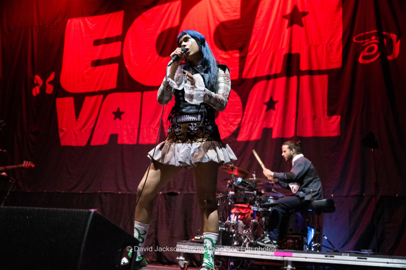 Ecca Vandal on stage at the bp pulse LIVE arena in Birmingham on Thursday, March 13, 2025. Photo by David Jackson.