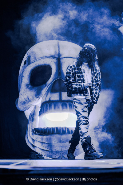 Bones on stage at the bp pulse LIVE arena in Birmingham on Thursday, March 13, 2025. Photo by David Jackson.