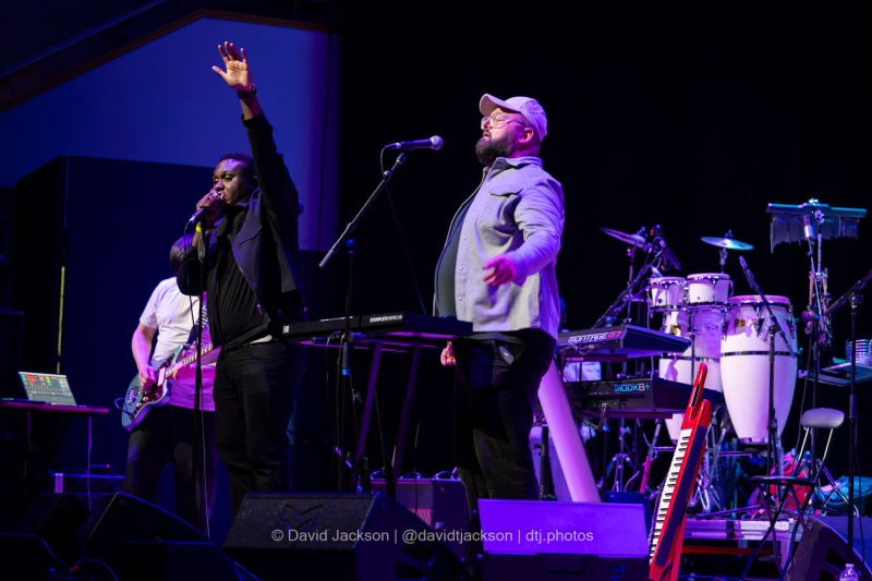 Maddox Jones on stage at the Town Hall in Birmingham on Sunday, April 14, 2023. Photo by David Jackson.