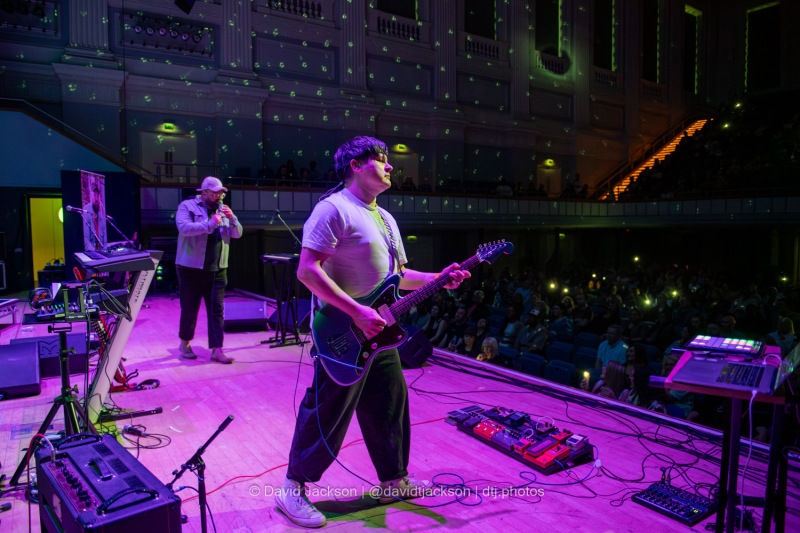 Maddox Jones on stage at the Town Hall in Birmingham on Sunday, April 14, 2023. Photo by David Jackson.