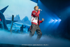 MGK on stage at the Utilita Arena in Birmingham on Tuesday, March 10, 2026. Photo by David Jackson.