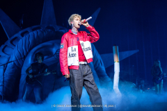 MGK on stage at the Utilita Arena in Birmingham on Tuesday, March 10, 2026. Photo by David Jackson.
