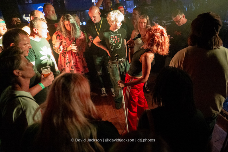 Shelf Lives on stage at the Multitude Festival at the Craufurd Arms in Milton Keynes on Sunday, August 8. Photo by David Jackson.