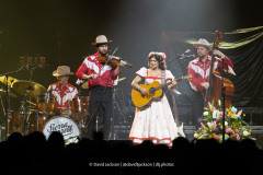 Sierra Ferrell on stage at the Utilita Arena in Birmingham on Sunday, December 7, 2025. Photo by David Jackson.