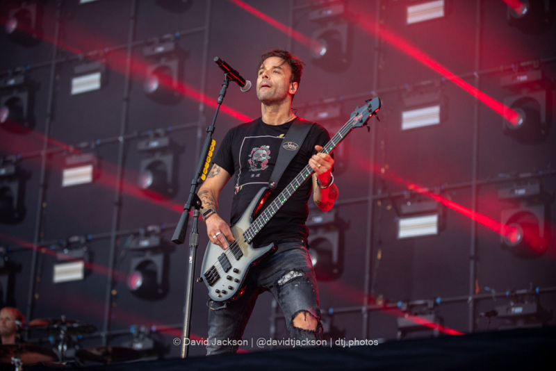 Muse on stage at the National Bowl in Milton Keynes on Sunday, June 25, 2023. Photo by David Jackson.
