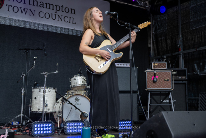Charlotte Carpenter performing on the Main Stage at the Northampton Music Festival on Sunday, September 10, 2023. Photo by David Jackson.