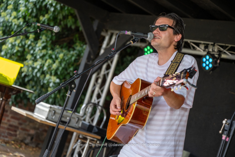 Chris Watson performing on the New Boots Stage at the Northampton Music Festival on Sunday, September 10, 2023. Photo by David Jackson.