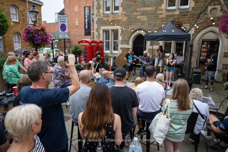 Crowds watching performances at the Northampton Music Festival on Sunday, September 10, 2023. Photo by David Jackson.