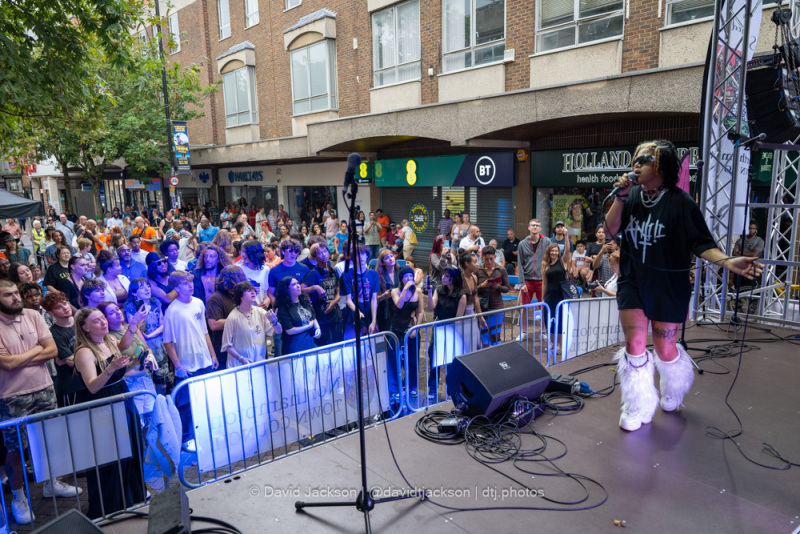 Anti!i performing on the Main Stage at the Northampton Music Festival on Sunday, September 10, 2023. Photo by David Jackson.