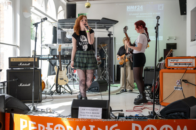 Wishful Thinking performing on the Student Showcase Stage at the Northampton Music Festival on Sunday, September 8, 2024. Photo by David Jackson.