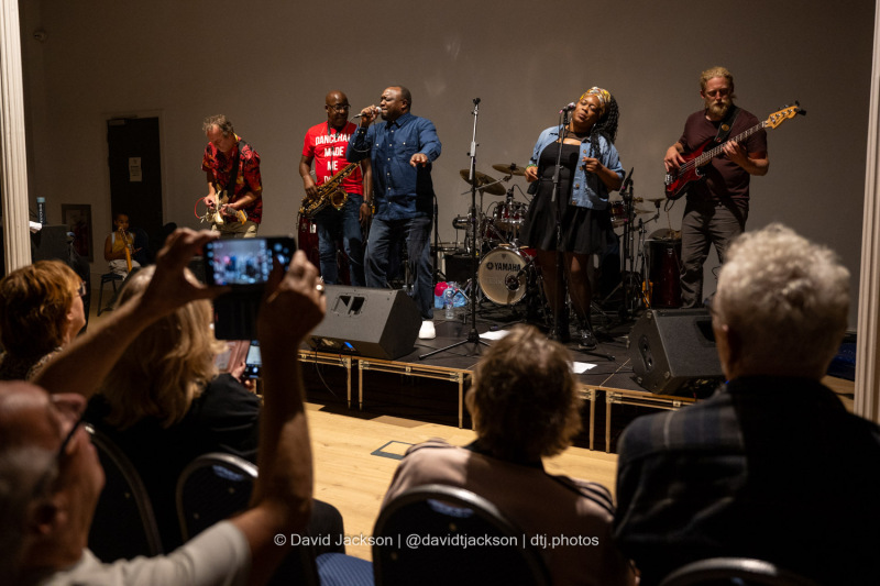 T Bone Afrika All Stars performing on the Classical & World Fusion Stage at the Northampton Music Festival on Sunday, September 8, 2024. Photo by David Jackson.