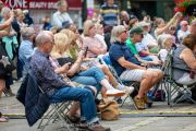 People watching acts perform at the Northampton Music Festival on Sunday, September 7, 2025. Photo by David Jackson.