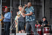 T-Bone Afrika All Stars performing on the Main Stage at the Northampton Music Festival on Sunday, September 7, 2025. Photo by David Jackson.