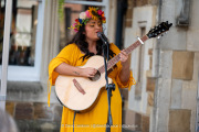 Velvet Engine performong on the Acoustic Stage at the Northampton Music Festival on Sunday, September 7, 2025. Photo by David Jackson.