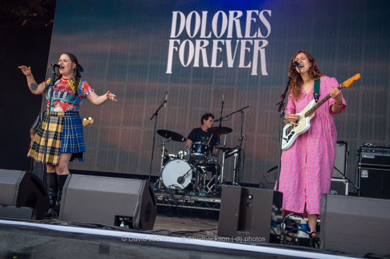 Dolores Forever on stage at the A Perfect Day festival at Delapre Park in Northampton on Sunday, June 16, 2024. Photo by David Jackson.