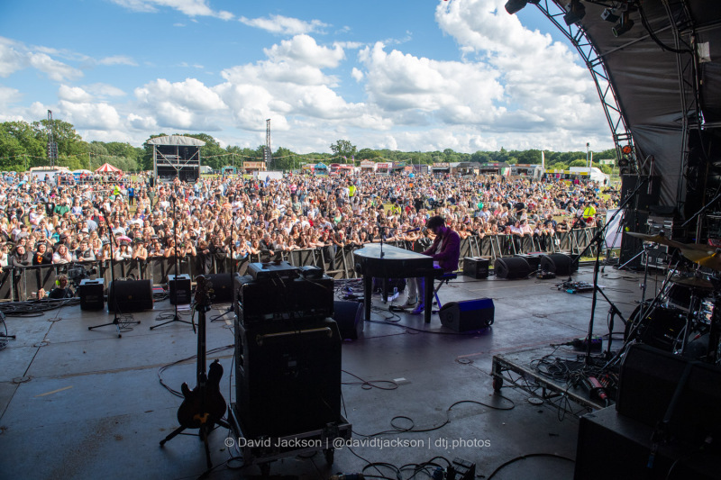 Billy Lockett on stage at the A Perfect Day festival at Delapre Park in Northampton on Sunday, June 16, 2024. Photo by David Jackson.