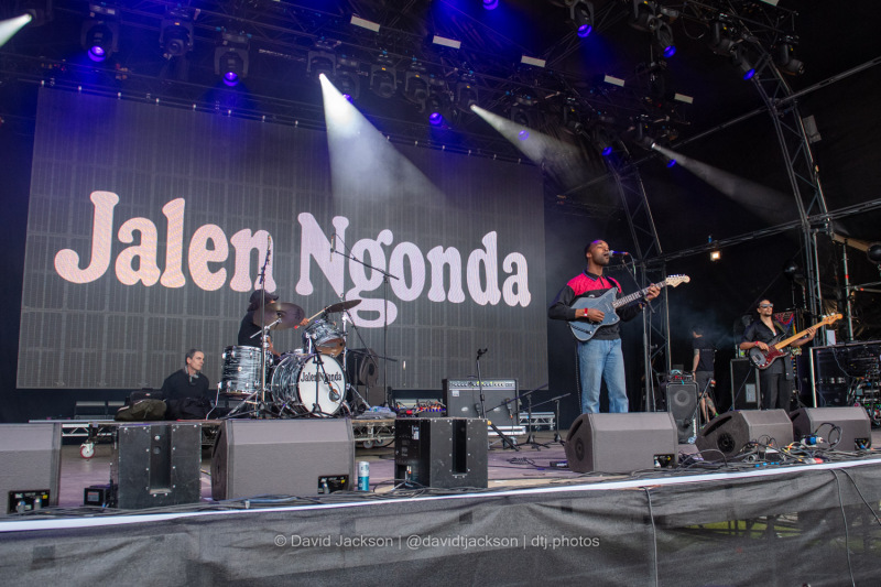 Jalen Ngonda on stage at the A Perfect Day festival at Delapre Park in Northampton on Sunday, June 16, 2024. Photo by David Jackson.