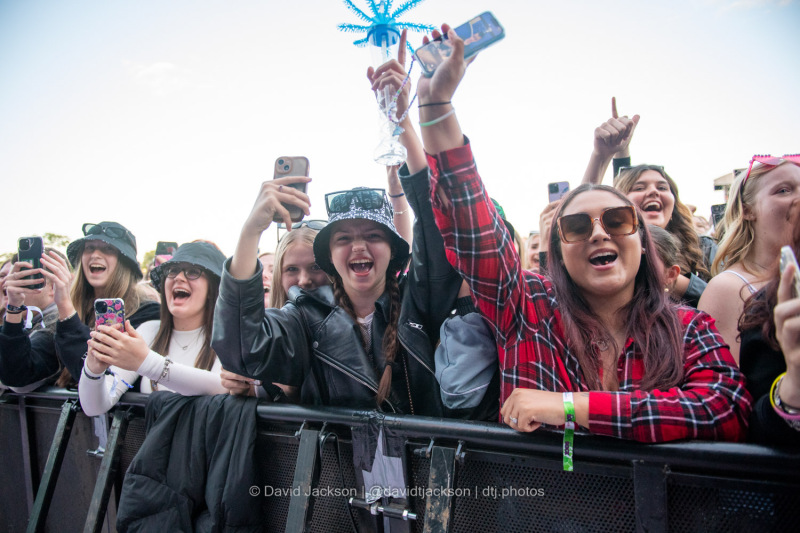 Fans watching acts perform at the A Perfect Day festival at Delapre Park in Northampton on Sunday, June 16, 2024. Photo by David Jackson.