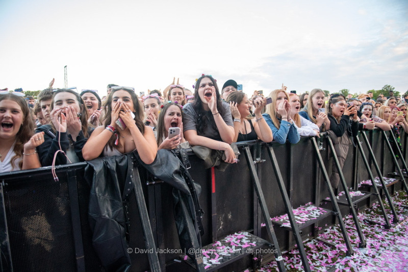 Fans watching acts perform at the A Perfect Day festival at Delapre Park in Northampton on Sunday, June 16, 2024. Photo by David Jackson.