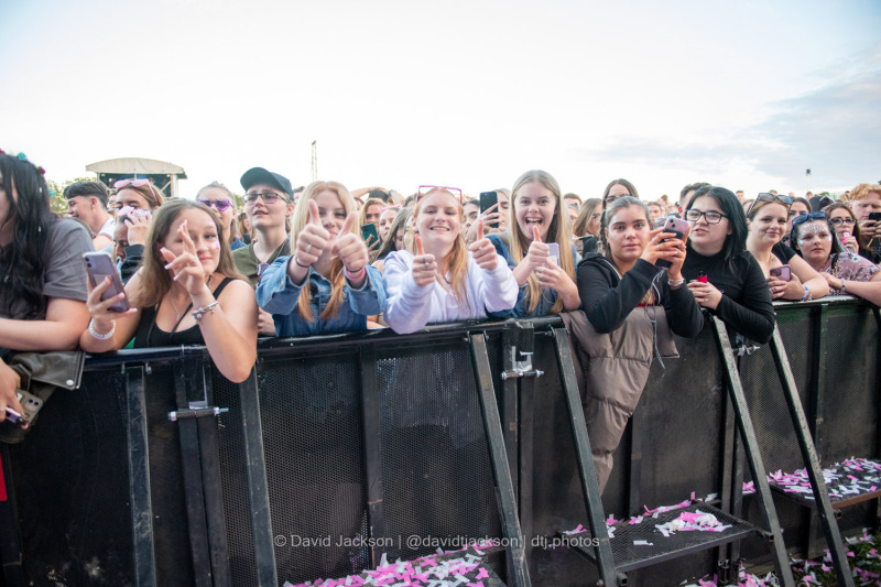 Fans watching acts perform at the A Perfect Day festival at Delapre Park in Northampton on Sunday, June 16, 2024. Photo by David Jackson.