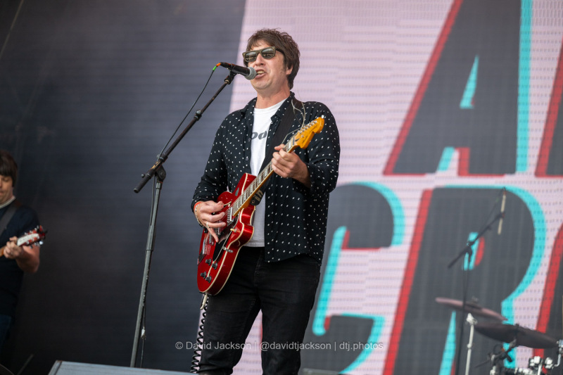 Andy Crofts on stage at the A Perfect Day festival at Delapre Park in Northampton on Sunday, June 16, 2024. Photo by David Jackson.