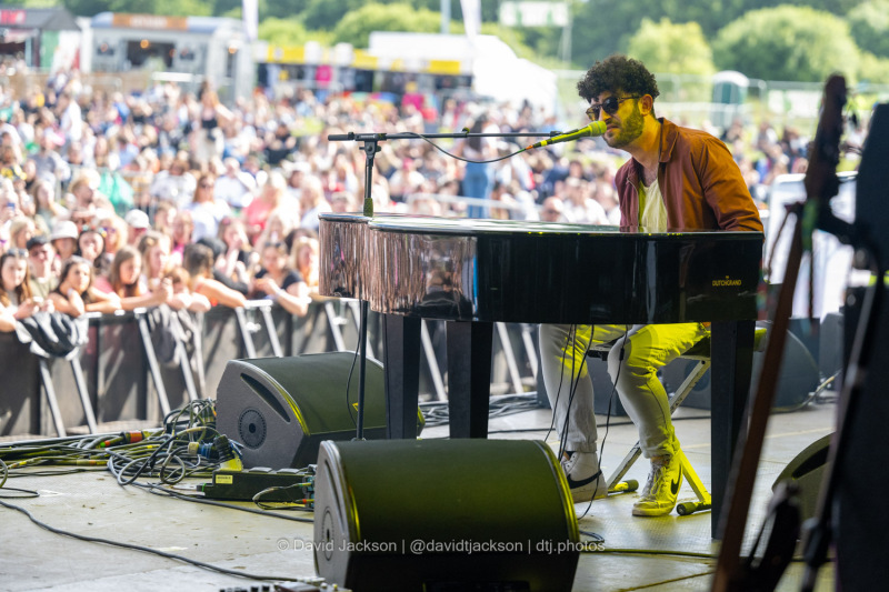 Billy Lockett on stage at the A Perfect Day festival at Delapre Park in Northampton on Sunday, June 16, 2024. Photo by David Jackson.