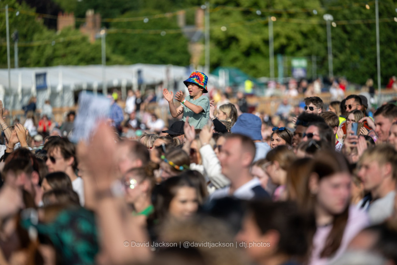Fans watching acts perform at the A Perfect Day festival at Delapre Park in Northampton on Sunday, June 16, 2024. Photo by David Jackson.